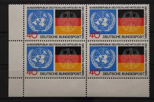 Deutschland, MiNr. 781, 4er Block, Ecke links unten, postfrisch - 645707