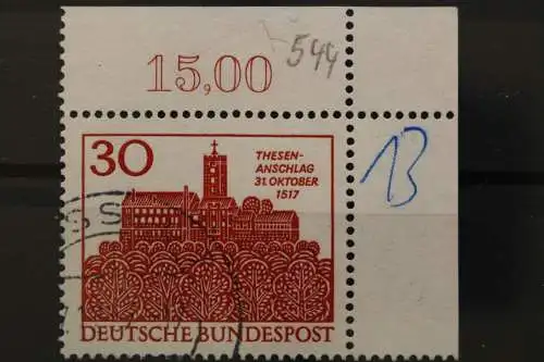 Deutschland (BRD), MiNr. 544, Ecke rechts oben, gestempelt - 645819