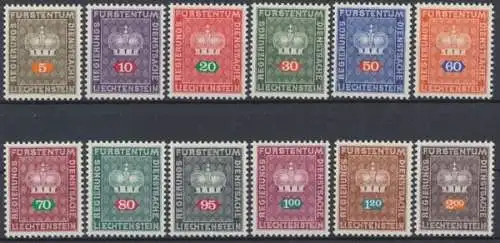 Liechtenstein Dienstmarken, MiNr. 45-56, postfrisch - 693378