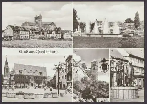 Quedlinburg, Sehenswürdigkeiten, 5 Bilderkarte - 404162