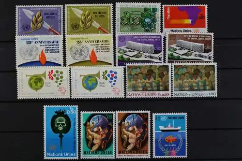 UNO Genf, MiNr. 30-45, Jhg. 1973 u. 1974, postfrisch - 620839