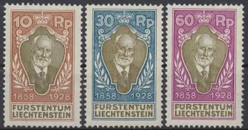 Liechtenstein, Michel Nr. 82,84,85, ungebraucht - 71994