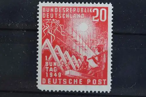 Deutschland (BRD), MiNr. 112, PLF: Dorn am Dachfirst, postfrisch - 621180