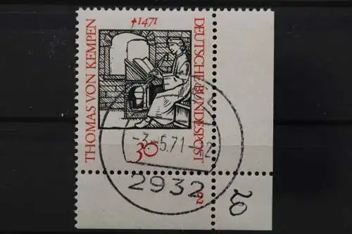 Deutschland (BRD), MiNr. 674, Ecke rechts unten, FN 1, EST - 646627