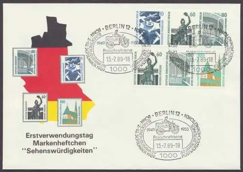 Berlin, Michel Nr. W 91 + W 92 und W 95 + W 96, FDC - 73611