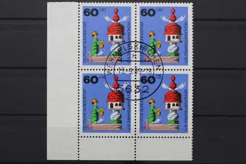 Deutschland (BRD), MiNr. 708, Viererblock, Ecke links unten, gestempelt - 647014