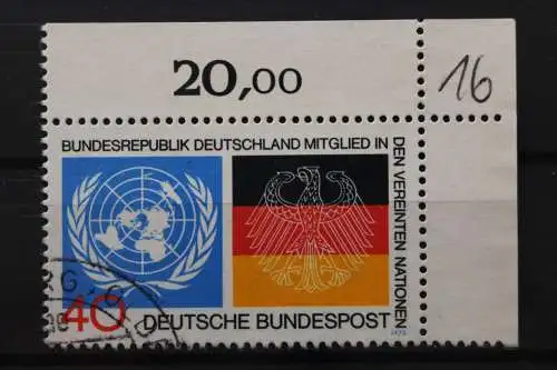 Deutschland (BRD), MiNr. 781, Ecke rechts oben, gestempelt - 646942