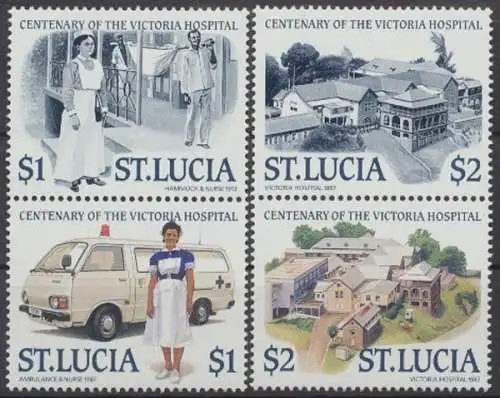 St. Lucia, Michel Nr. 899-902 Zd, postfrisch - 73814