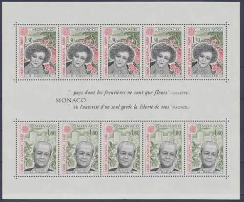 Monaco, MiNr. Block 16, postfrisch - 610410