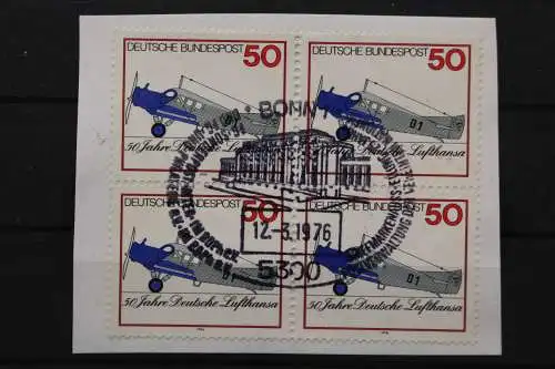 Deutschland (BRD), MiNr. 878, 4er Block, SST Bonn, Briefstück - 650237