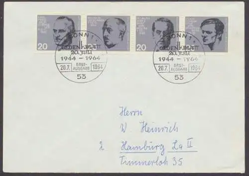 Deutschland (BRD), Michel Nr. 431-438, 2 Briefe - 500671