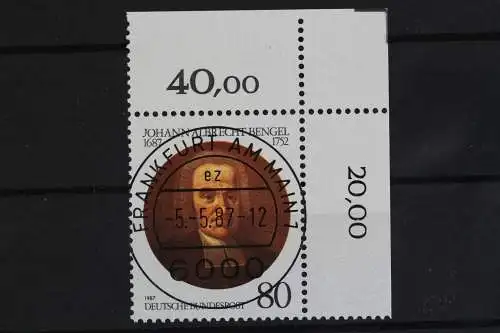 Deutschland (BRD), MiNr. 1324, Ecke re. oben m. KBWZ, gestempelt - 622638