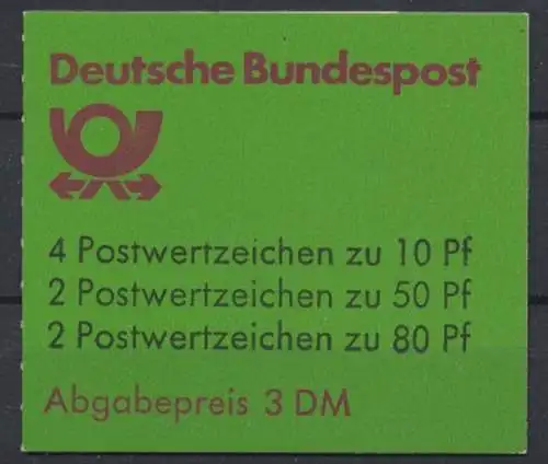 Deutschland (BRD), Michel Nr. MH 24 g, postfrisch - 600160