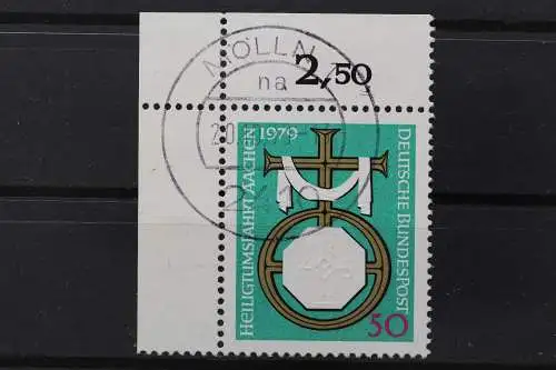 Deutschland (BRD), MiNr. 1017, Ecke links oben, gestempelt - 650471