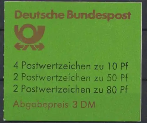 Deutschland (BRD), Michel Nr. MH 24 h, postfrisch - 600162