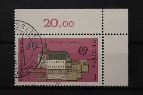 Deutschland (BRD), MiNr. 969, Ecke rechts oben, gestempelt - 649193