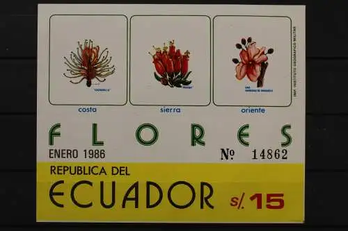 Ecuador, MiNr. Block 122, postfrisch - 649880