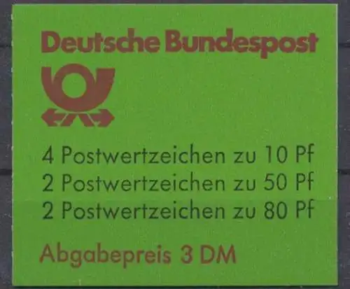 Deutschland (BRD), Michel Nr. MH 24 a, postfrisch - 600201