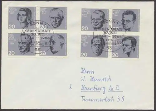 Deutschland (BRD), Michel Nr. 431-438, Brief - 500670