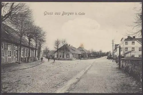 Bergen, Dorfstrasse mit Kindern - 411074