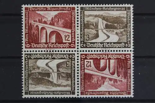 Deutsches Reich, MiNr. SK 30, 4er Block, Falz - 625039