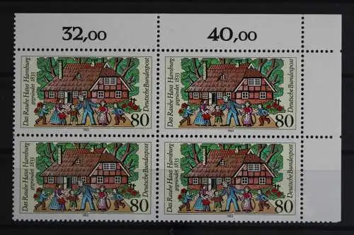 Deutschland (BRD), MiNr. 1186, 4er Block, Ecke re. oben, postfrisch - 625256