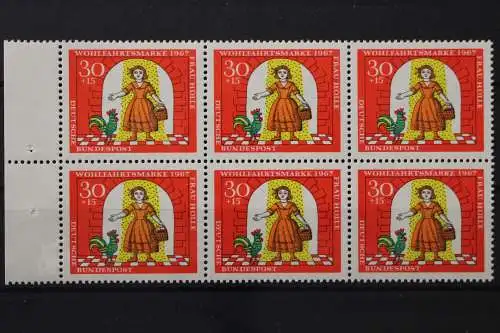 Deutschland (BRD), MiNr. 540 PLF I, 6er Block, postfrisch - 649763