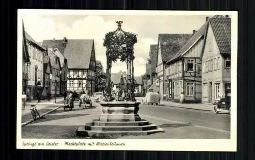 Springe am Deister, Marktplatz mit Marienbrunnen - 416506