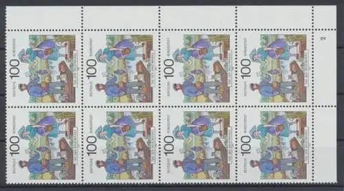 Deutschland (BRD), MiNr. 1570, 8er Block, Ecke re. u., FN 2, postfrisch - 75718