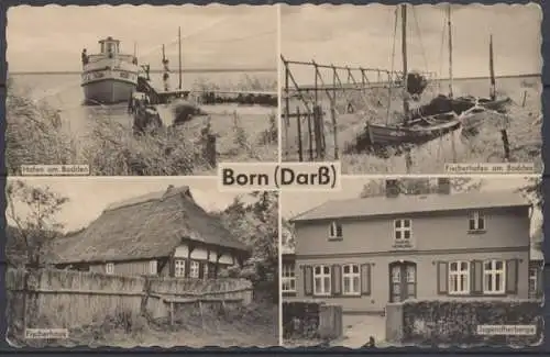 Born (Darß), Hafen am Bodden, Fischerhafen, Fischerhaus, Jugendherberge - 411463