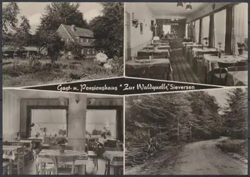 Sieversen Krs. Harburg, Gasthaus und Pension Waldquelle Ch. u. P. Thumulka - 411410