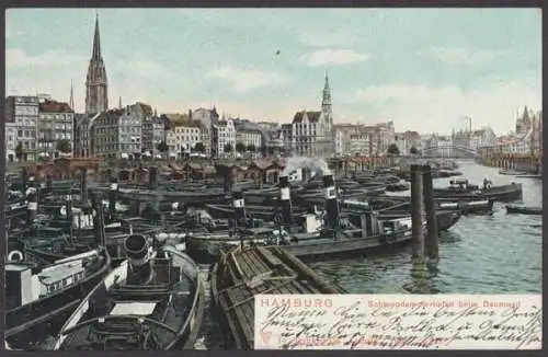 Hamburg, Schleppdampferhafen beim Baumwall - 410952