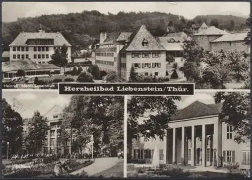 Bad Liebenstein, Heinrich-Mann Sanatorium, Kurhaus, Badehaus - 411605