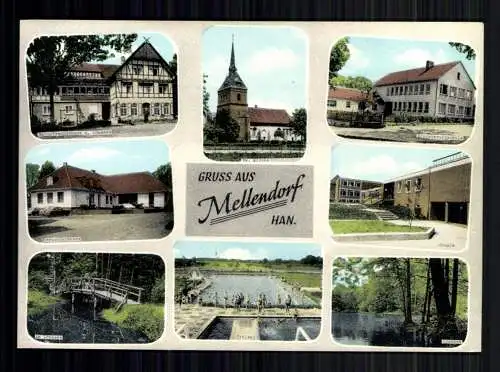 Hannover-Mellendorf, 8 Bilder u. a. Kirche, Schule, Freibad - 417664