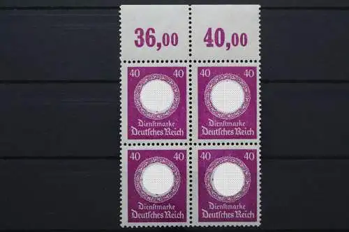 DR Dienst, MiNr. 142, 4er Block, OR 36,00/40,00, postfrisch - 652515