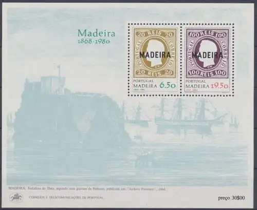 Madeira, Michel Nr. Block 1, postfrisch/MNH - 690197