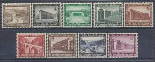 Deutsches Reich, MiNr. 634-642 y, postfrisch - 602447