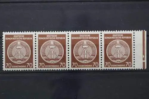 DDR Dienst A, MiNr. 41 A PLF II, 4er Streifen, postfrisch - 652648