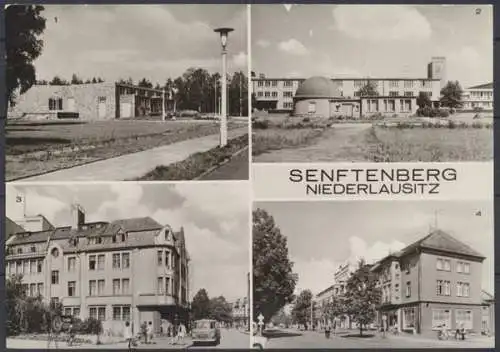 Senftenberg, Schwimmbad, Planetarium, HO Kaufhaus Magnet, Bahnhofstraße u. Stadtcafe - 411918