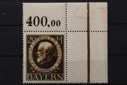 Bayern, MiNr. 109 I A, Ecke rechts oben, postfrisch - 653715