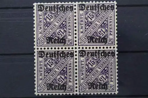 Deutsches Reich Dienst, MiNr. 59, Viererblock, postfrisch - 653156