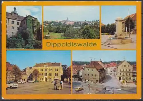 Dippoldiswalde, Teilansicht, Platz des Friedens, Platz der Jugend - 411950