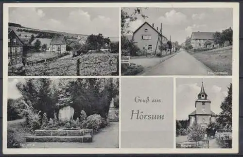 Hörsum, Hauptstrasse, Kirche, Ehrenmal - 411897