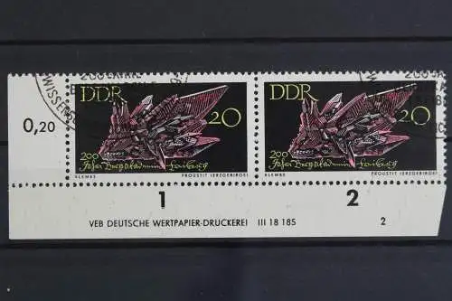 DDR, MiNr. 1144, waager. Paar, Ecke links unten, DV 2, gestempelt - 628556