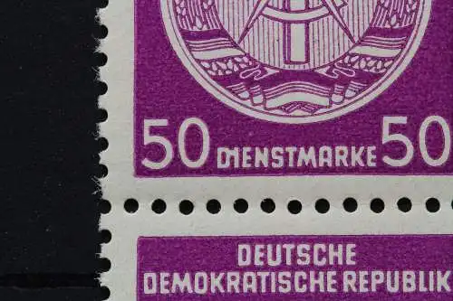 DDR Dienst A, MiNr. 26 x PLF I, 4er Block, Oberrand, postfrisch - 652646