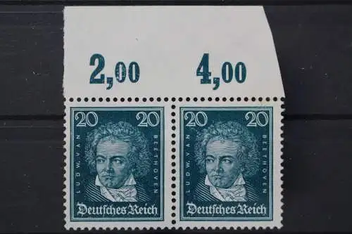 Deutsches Reich, MiNr. 392 WP, Oberrand, Platte, Neugummi - 653801