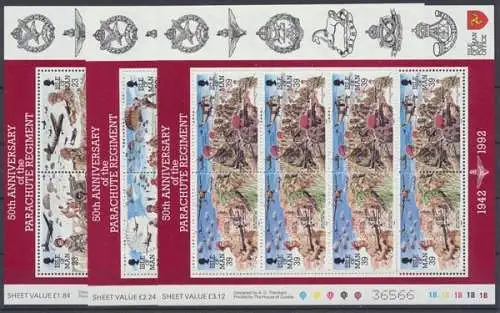 Insel Man, Michel Nr. 497-502 KB, postfrisch / MNH - 603156