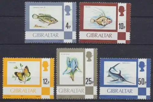 Gibraltar, MiNr. 353-361 III, postfrisch - 603317