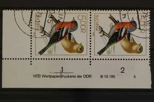 DDR, MiNr. 2388, Paar, Ecke re. unten, DV II, gestempelt - 629494