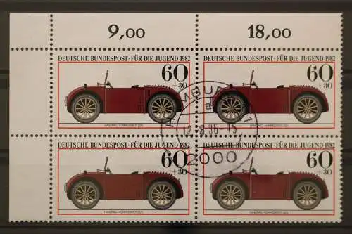 Deutschland (BRD), MiNr. 1125, 4er Block, Ecke links oben, gestempelt - 654390